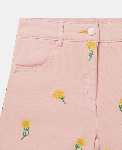 Шорты Sunflower Print Denim от бренда Stella McCartney kids