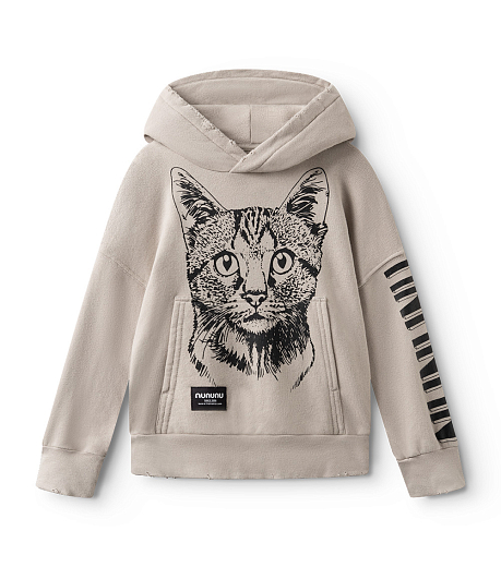 Худи COOL CAT SMOKEY GREY от бренда NuNuNu