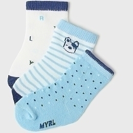 Носки синего цвета с собачкой 3 пары от бренда Mayoral