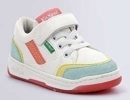 Кеды KOUIC WHITE LIGHT BLUE PINK от бренда KicKers