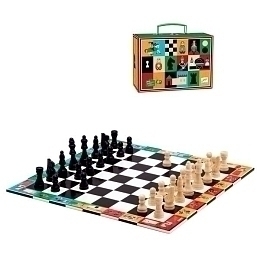Шахматы и шашки 2 в 1 от бренда Djeco