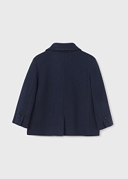Пиджак темно-синего цвета принт гусинная лапка от бренда Abel and Lula