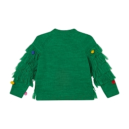 Джемпер елочка с цветными помпонами от бренда Stella McCartney kids