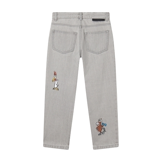 Джинсы Animal Embroidered от бренда Stella McCartney kids