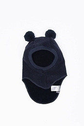 Шапка-шлем Bear pompons navy от бренда Peppihat
