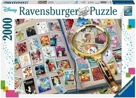 Пазл «Альбом с марками с героями Disney», 2000 эл. от бренда Ravensburger