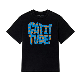 Футболка CATTI DUTE! от бренда Stella McCartney kids Черный