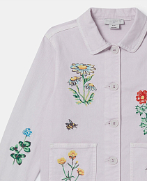 Куртка Flower Embroidered от бренда Stella McCartney kids