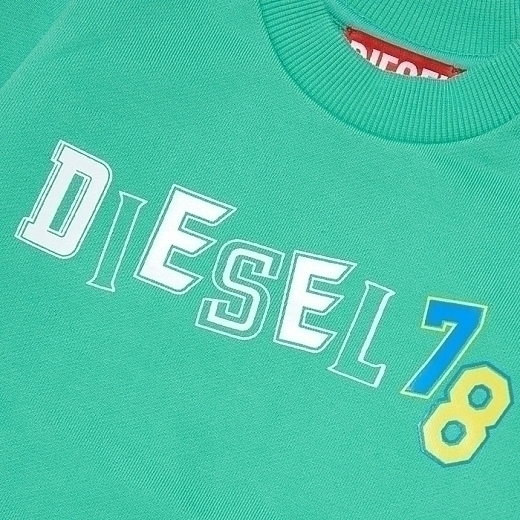 Свитшот SMEFB зеленого цвета от бренда DIESEL