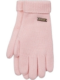 Перчатки розового цвета с манжетами от бренда IL Trenino