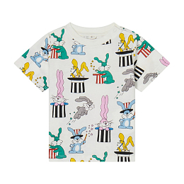 Футболка Magicians Bunny от бренда Stella McCartney kids Молочный