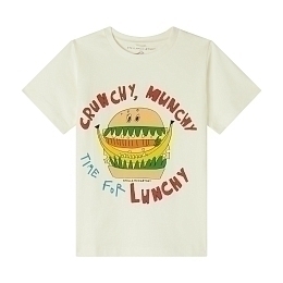 Футболка Crunchy Lunchy от бренда Stella McCartney kids Молочный