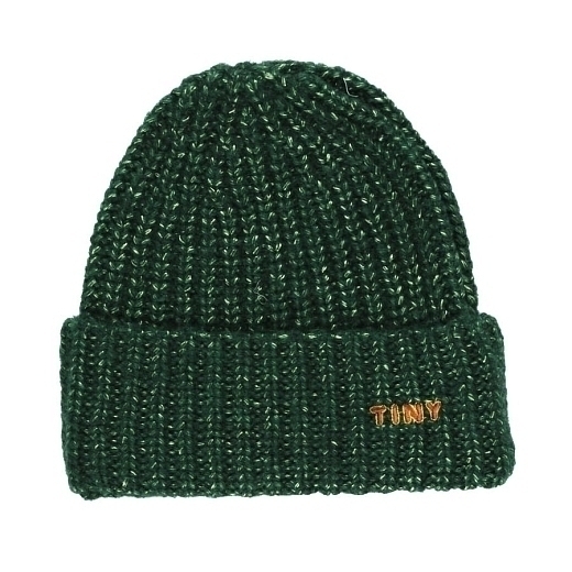 Вязаная зеленая шапка от бренда Tinycottons