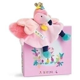 Игрушка Фламинго – комфортер в подарочной коробке  от бренда Doudou et Compagnie