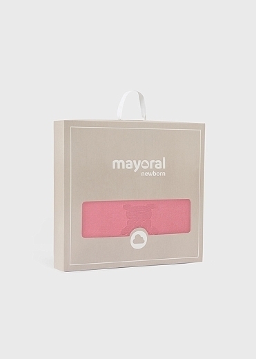 Одеяло-плед с мишкой розовое от бренда Mayoral