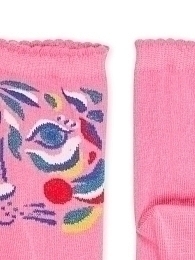 Носки розовые с тиграми от бренда DPAM