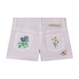 Шорты Flower Embroidered от бренда Stella McCartney kids