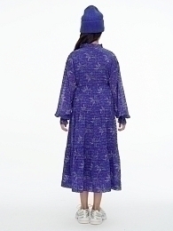 Платье с принтом лилий от бренда Les coyotes de Paris
