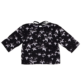 Кофта черная с принтом звезд от бренда Noe&Zoe