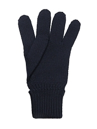 Перчатки темно-синего цвета с манжетами от бренда IL Trenino