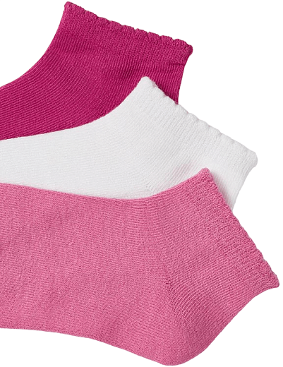 Носки 3 пары розового и белого цвета от бренда Mayoral