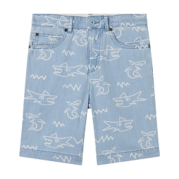 Шорты Shark Print от бренда Stella McCartney kids