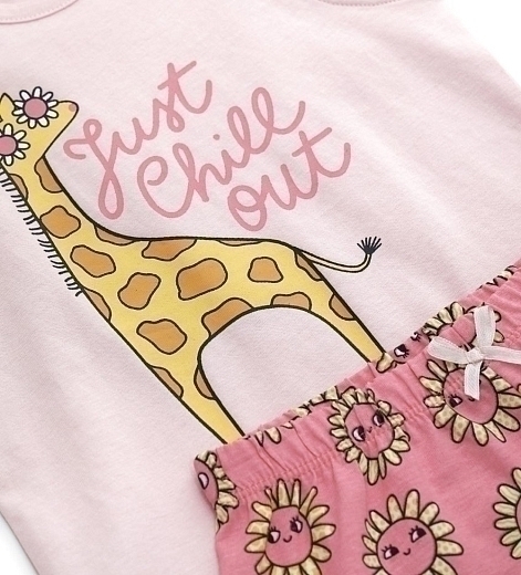 Пижама розовая с жирафом от бренда Original Marines
