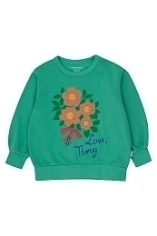 Свитшот LOVE FLOWERS от бренда Tinycottons