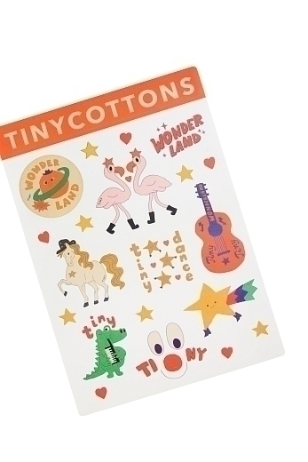 Набор наклеек оранжевый от бренда Tinycottons