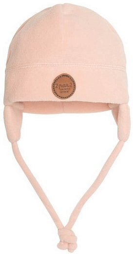 Комбинезон розового цвета с шапкой от бренда Deux par deux
