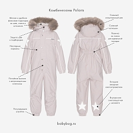 Комбинезон Polaris Fur Winter Rabbits от бренда MOLO