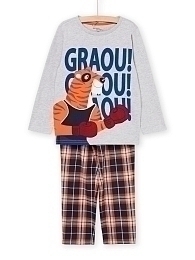 Пижама с клетчатыми штанами от бренда DPAM