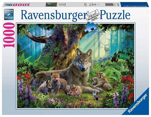 Пазл «Волки в лесу», 1000 эл. от бренда Ravensburger