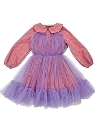 Платье в клетку кораллового цвета от бренда Raspberry Plum
