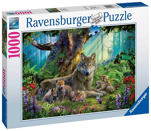 Пазл «Волки в лесу», 1000 эл. от бренда Ravensburger