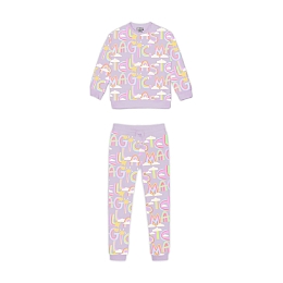 Свитшот и джоггеры с цветными буквами от бренда Stella McCartney kids