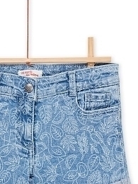 Шорты джинсовые с узором от бренда DPAM