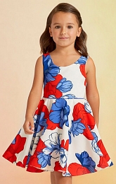 Платье с красными и синими цветами от бренда Abel and Lula
