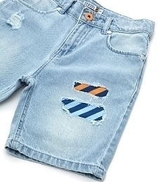 Бермуды джинсовые голубого цвета от бренда Original Marines