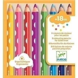 Набор цветных карандашей, 8 шт. от бренда Djeco
