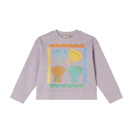 Свитшот Seashell от бренда Stella McCartney kids