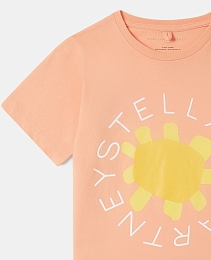 Футболка Medallion Logo Sunflower от бренда Stella McCartney kids Оранжевый