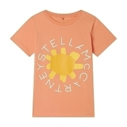 Футболка Medallion Logo Sunflower от бренда Stella McCartney kids Оранжевый