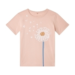 Футболка Dandelion Print от бренда Stella McCartney kids Розовый