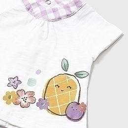 Комплект одежды: 2 футболки и 2 шорт с фруктами от бренда Mayoral