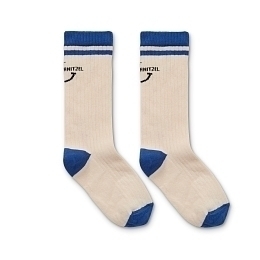 Носки молочного цвета с синими деталями от бренда Sproet & Sprout