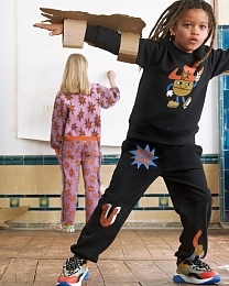 Джоггеры Black Cosmic Cowboy от бренда Stella McCartney kids