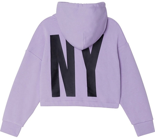Худи фиолетового цвета с логотипом от бренда DKNY