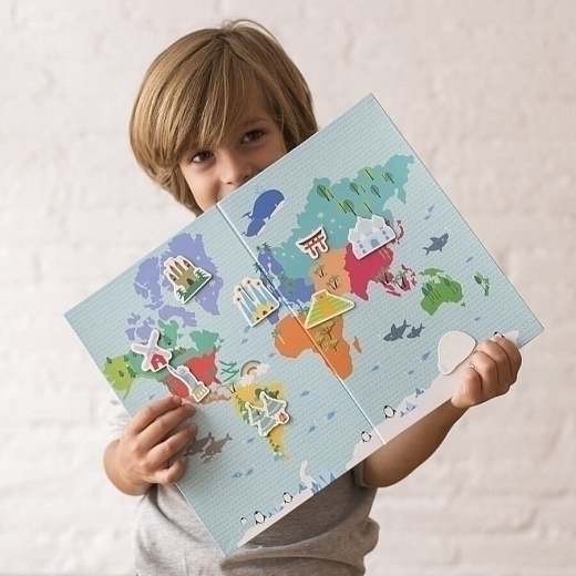 Магнитная игра развивающая «Карта мира» от бренда Apli Kids
